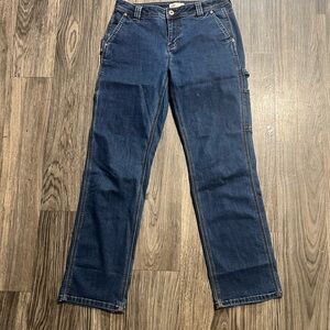 Dickies Women's Dark Blue Straight-Leg Jeans